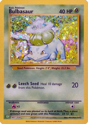 Bulbasaur (1) Holofoil - Trading Card Game Classic