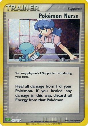 Pokemon Nurse (23) Holofoil - Trading Card Game Classic