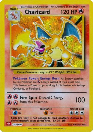 Charizard (3) Holofoil - Trading Card Game Classic