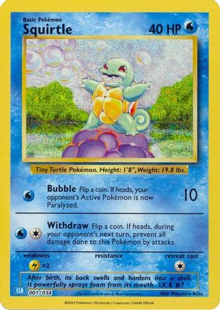Squirtle (1) Holofoil - Trading Card Game Classic