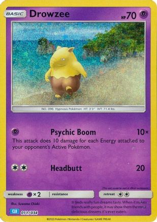 Drowzee (11) Holofoil - Trading Card Game Classic