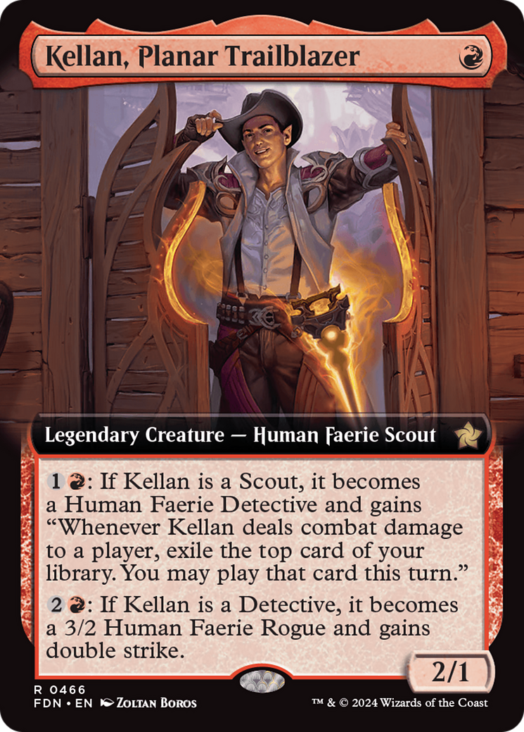 Kellan, Planar Trailblazer (Extended Art) (466) - Foundations