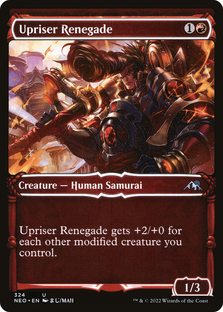 Upriser Renegade (Showcase) (324) Foil - Kamigawa: Neon Dynasty