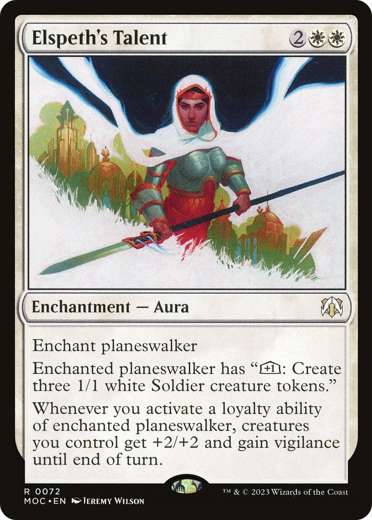 Elspeth's Talent (072) Foil - March of the Machine Commander