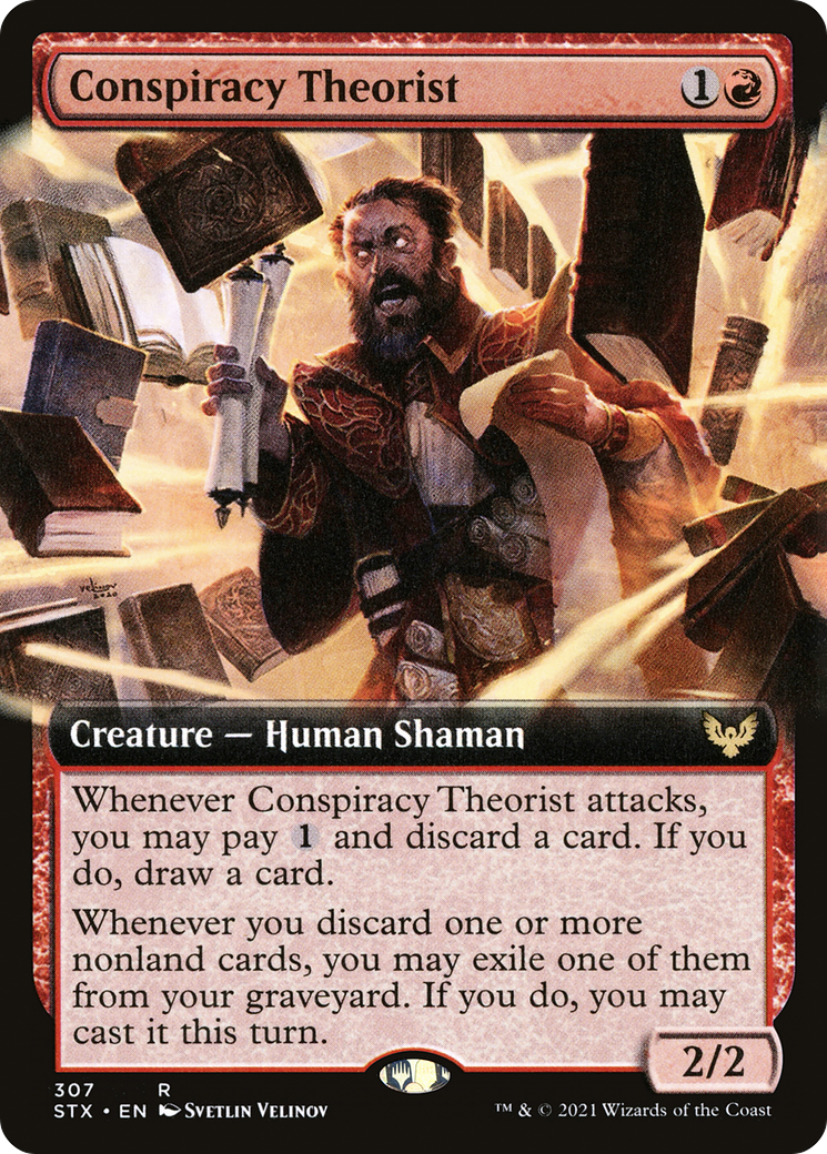 Conspiracy Theorist (Extended Art) (307) - Strixhaven: School of Mages