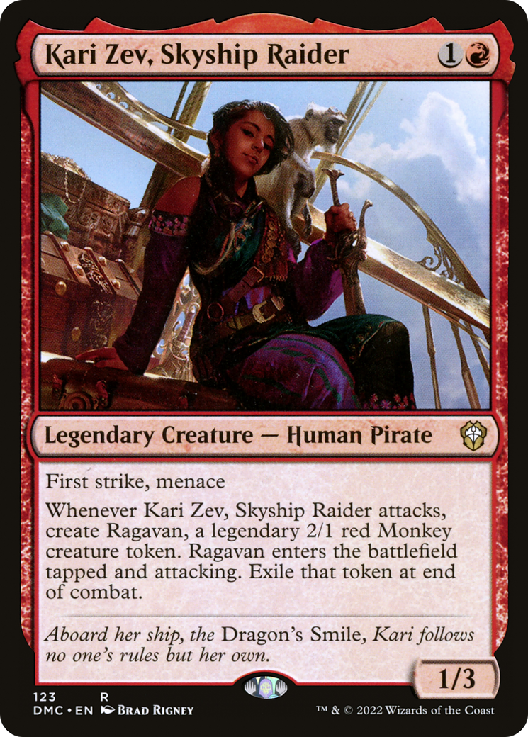 Kari Zev, Skyship Raider (123) - Dominaria United Commander