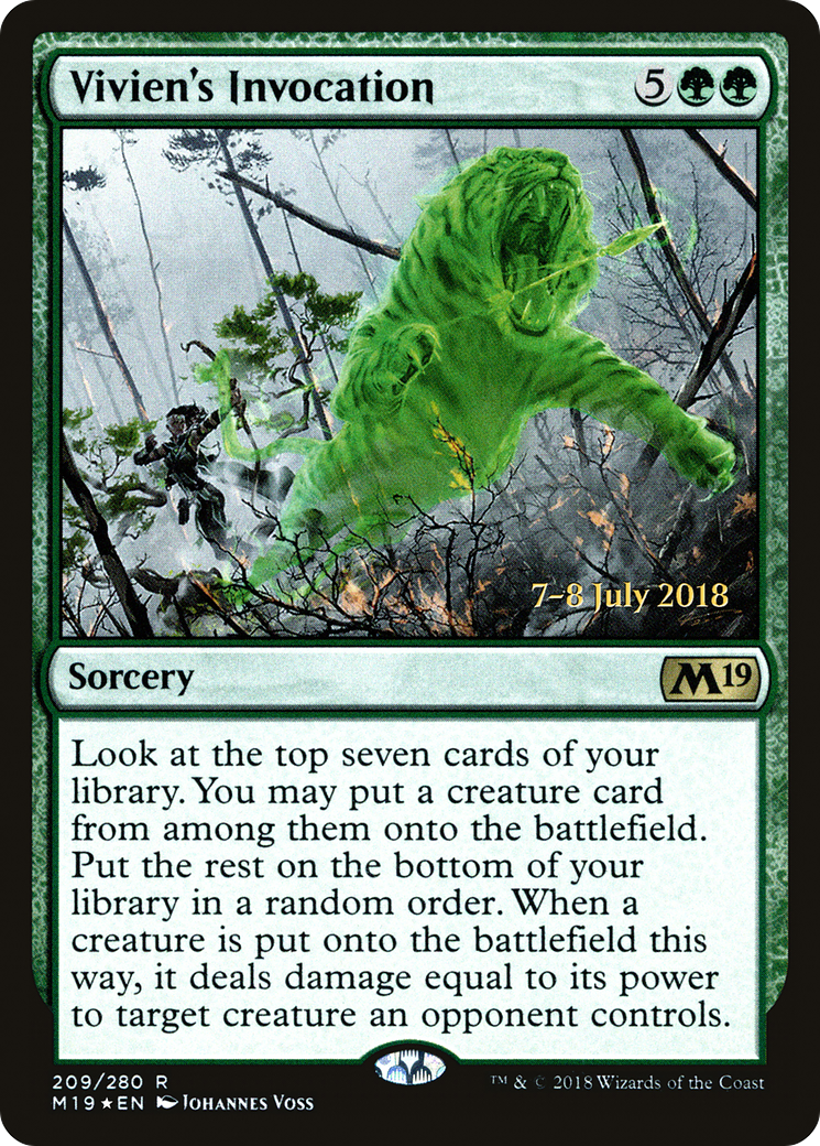 Vivien's Invocation (209) Foil - Core Set 2019 Promos