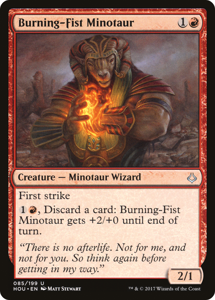 Burning-Fist Minotaur (085) - Hour of Devastation