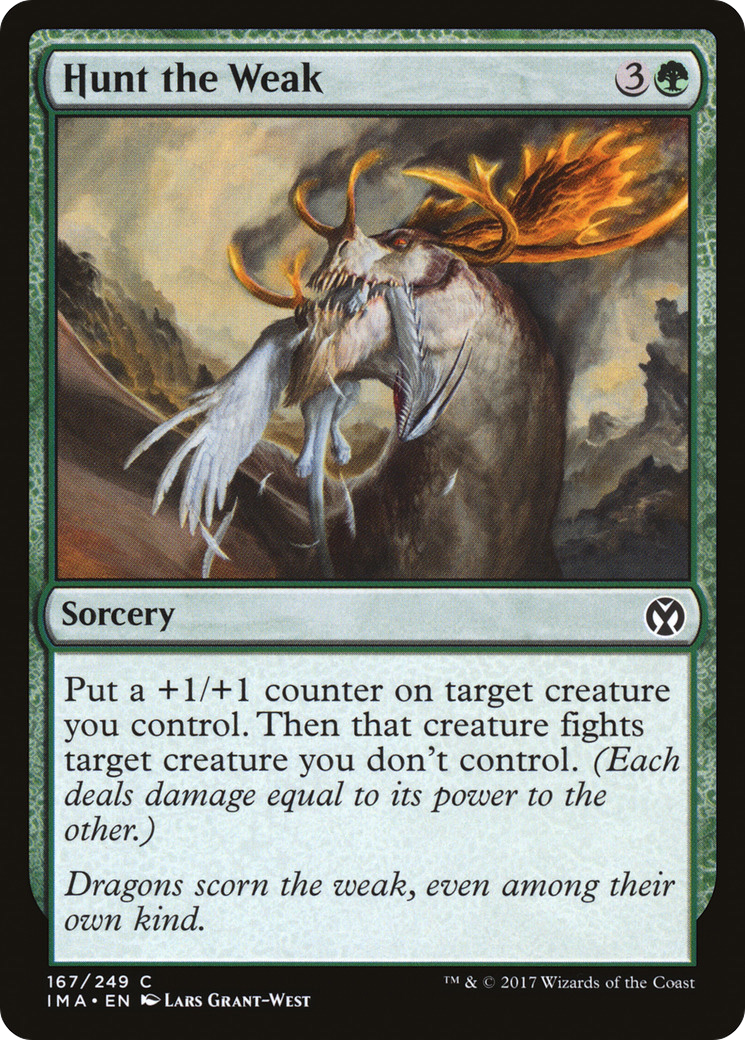 Hunt the Weak (167) Foil - Iconic Masters