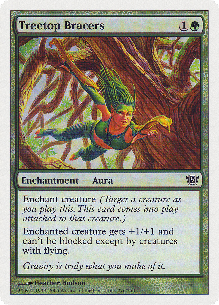 Treetop Bracers (276) Foil - Ninth Edition