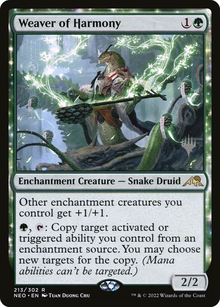 Weaver of Harmony (213) Foil - Kamigawa: Neon Dynasty Promos