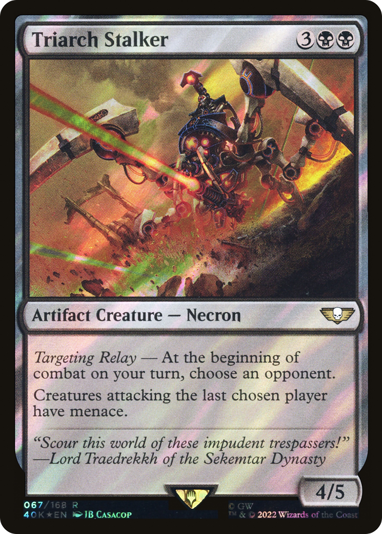 Triarch Stalker (067) Surge Foil - Warhammer 40,000 Commander