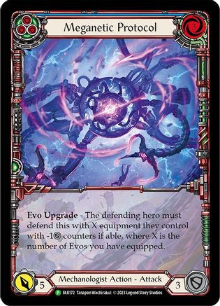 Meganetic Protocol (FAB172) Rainbow Foil - FaB Promos