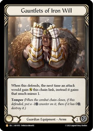 Gauntlets of Iron Will (HVY053) Cold Foil - Heavy Hitters