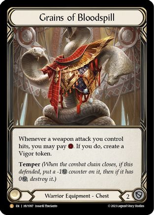 Grains of Bloodspill (HVY097) Cold Foil - Heavy Hitters