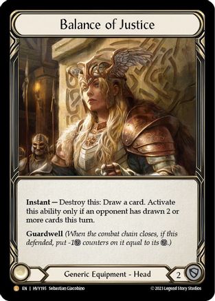 Balance of Justice (HVY195) Rainbow Foil - Heavy Hitters