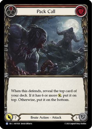 Pack Call (Red) (HVY020) Rainbow Foil - Heavy Hitters