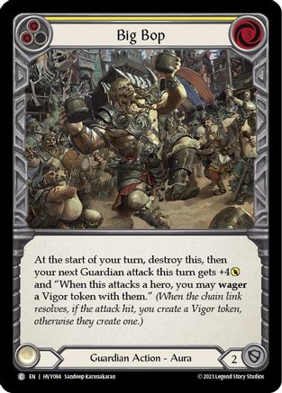 Big Bop (Yellow) (HVY084) Rainbow Foil - Heavy Hitters