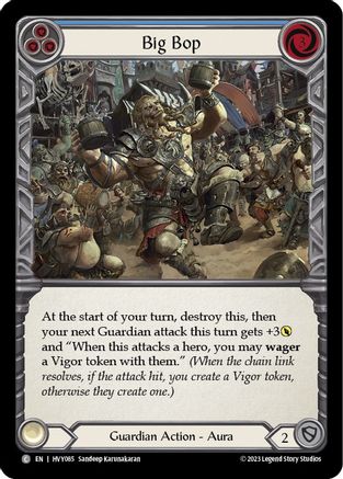 Big Bop (Blue) (HVY085) Rainbow Foil - Heavy Hitters