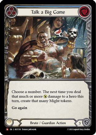 Talk a Big Game (HVY136) Rainbow Foil - Heavy Hitters