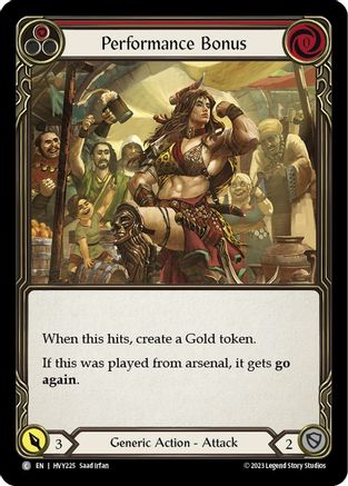 Performance Bonus (Red) (HVY225) Rainbow Foil - Heavy Hitters