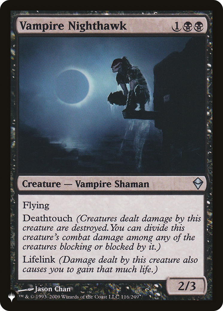 Vampire Nighthawk (ZEN-116) - The List