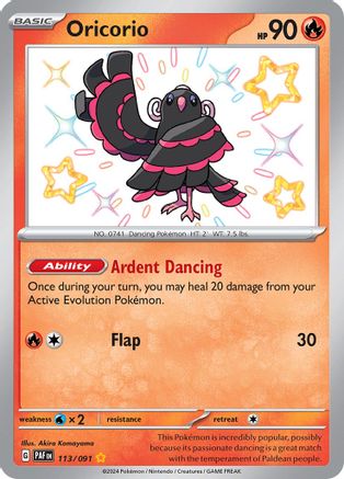 Oricorio (113) Holofoil - Paldean Fates