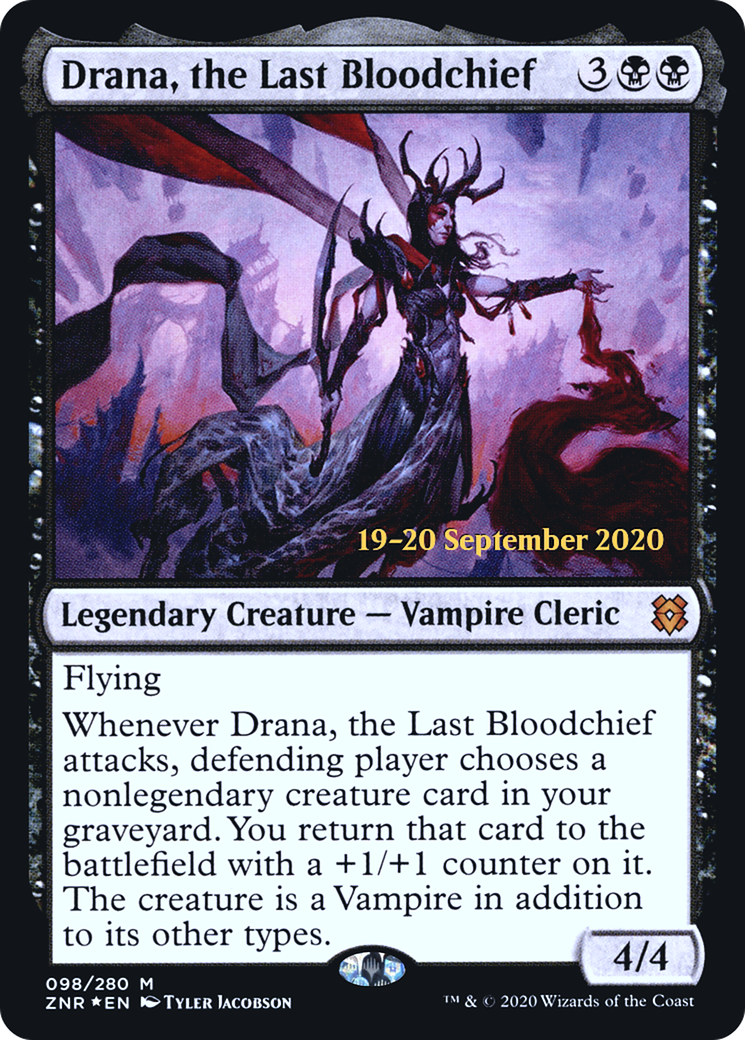 Drana, the Last Bloodchief (98s) Foil - Zendikar Rising Promos