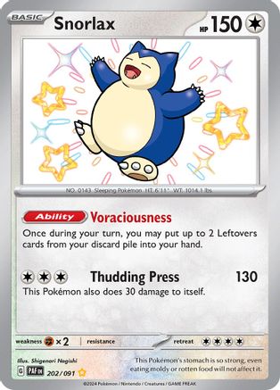 Snorlax (202) Holofoil - Paldean Fates