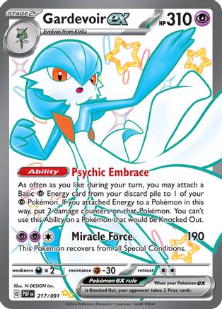 Gardevoir ex - 217/091 (217) Holofoil - SV Paldean Fates