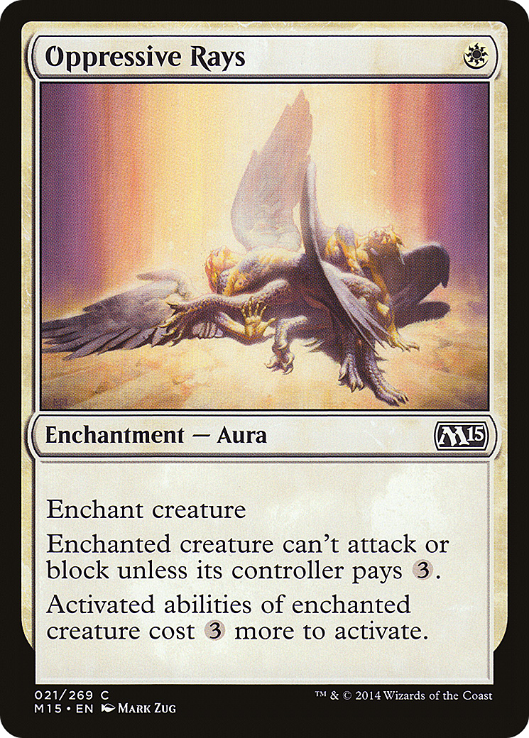 Oppressive Rays (021) Foil - Magic 2015