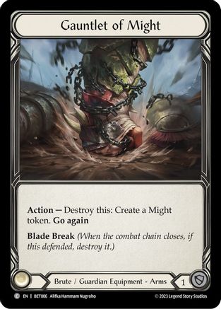 Gauntlet of Might (BET006) - Blitz Deck: Heavy Hitters - Betsy