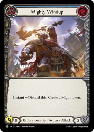 Mighty Windup (Blue) (KYO023) - Blitz Deck: Heavy Hitters - Kayo