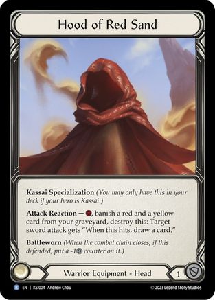 Hood of Red Sand (KSI004) - Blitz Deck: Heavy Hitters - Kassai