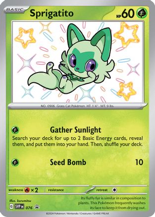 Sprigatito - 076 (76) Holofoil - SV Scarlet & Violet Promo Cards