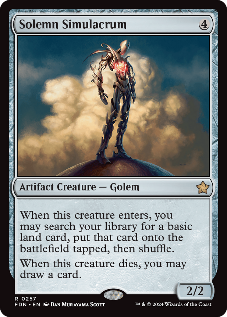 Solemn Simulacrum (257) Foil - Foundations