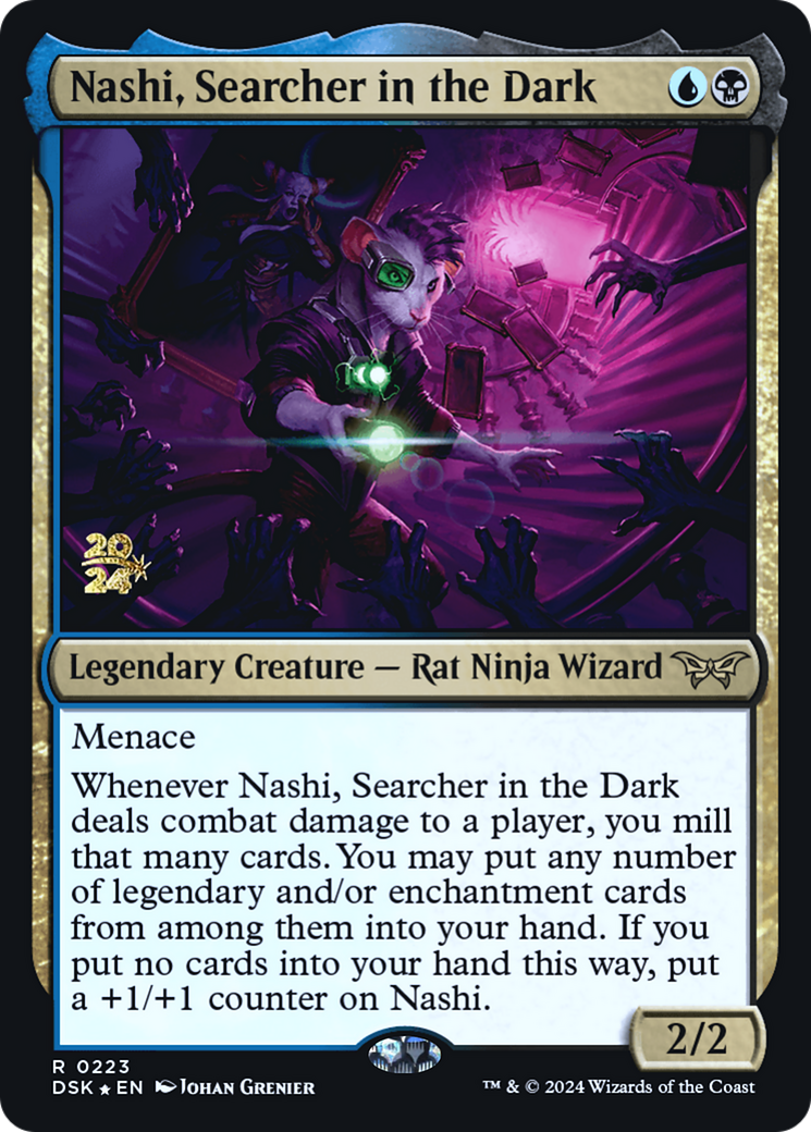 Nashi, Searcher in the Dark (223) Foil - Duskmourn: House of Horror Promos