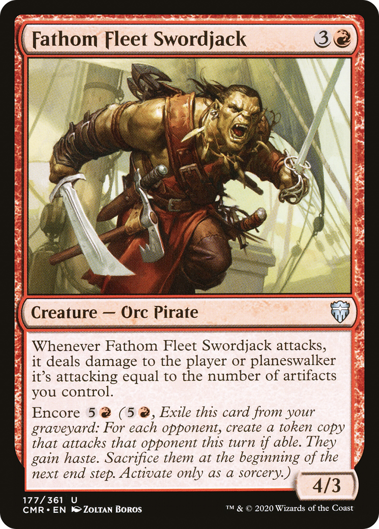 Fathom Fleet Swordjack (177) Foil - Commander Legends