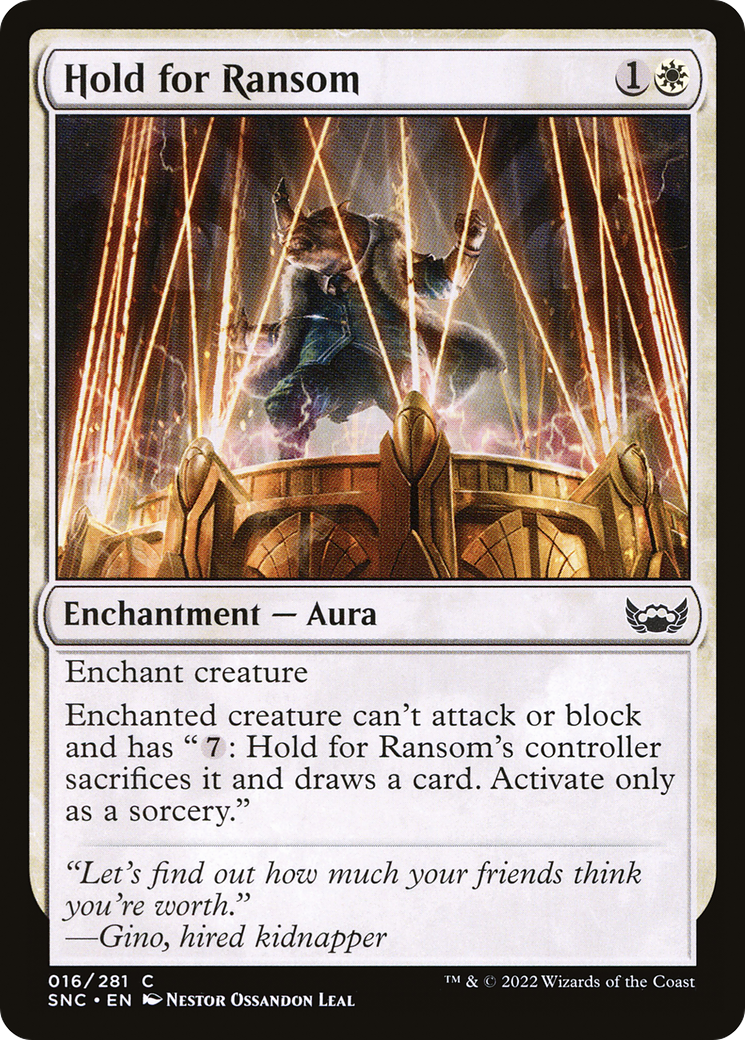 Hold for Ransom (016) Foil - Streets of New Capenna