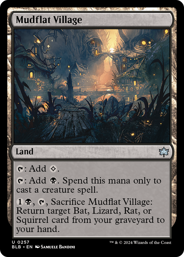 Mudflat Village (257) Foil - Bloomburrow
