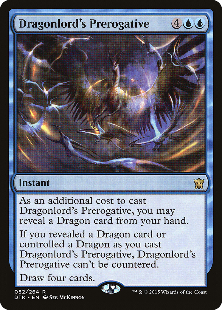 Dragonlord's Prerogative (052) Foil - Dragons of Tarkir