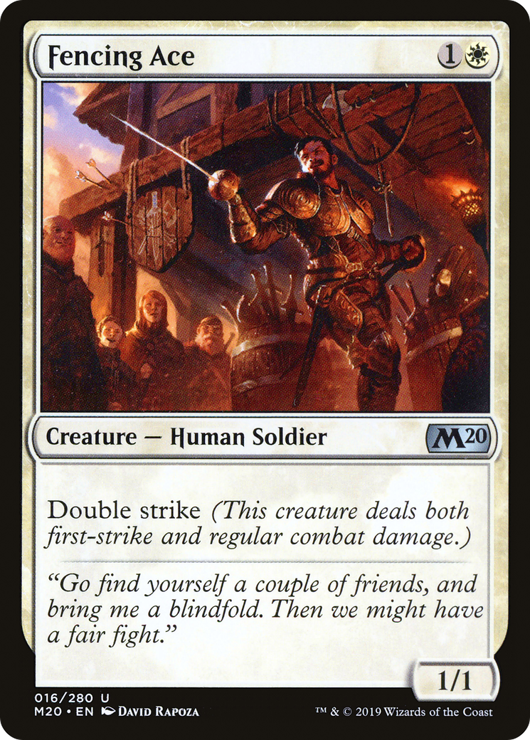 Fencing Ace (016) Foil - Core Set 2020