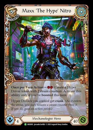 Maxx 'The Hype' Nitro (HER095) Rainbow Foil - FaB Promos