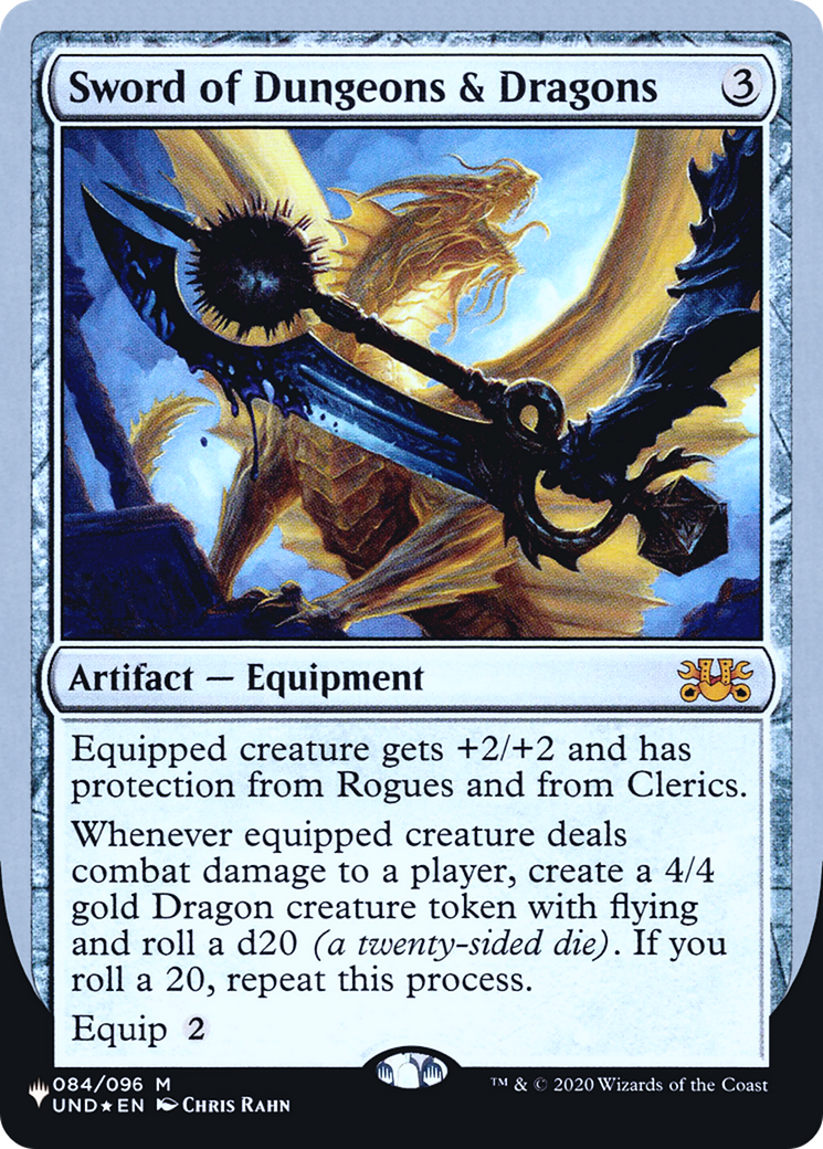 Sword of Dungeons & Dragons (061) Foil - The List (Unfinity Foil Edition)