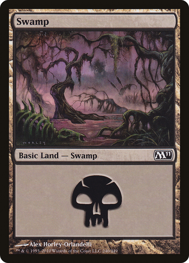 Swamp (240) Foil - Magic 2011