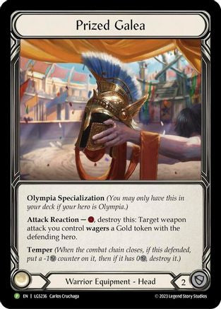 Prized Galea (LGS236) Rainbow Foil - FaB Promos