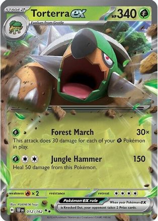 Torterra ex (12) Holofoil - Temporal Forces