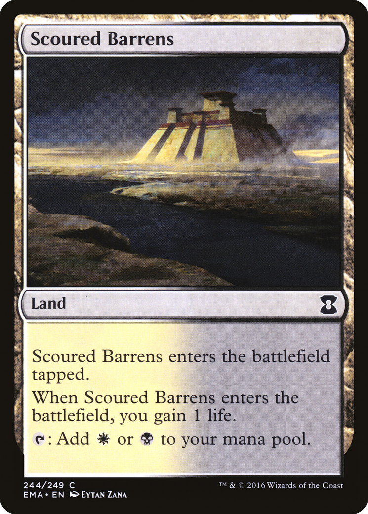 Scoured Barrens (244) Foil - Eternal Masters
