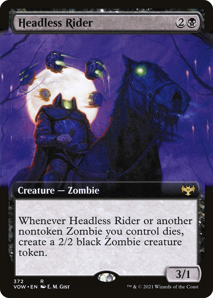 Headless Rider (Extended Art) (372) - Innistrad: Crimson Vow