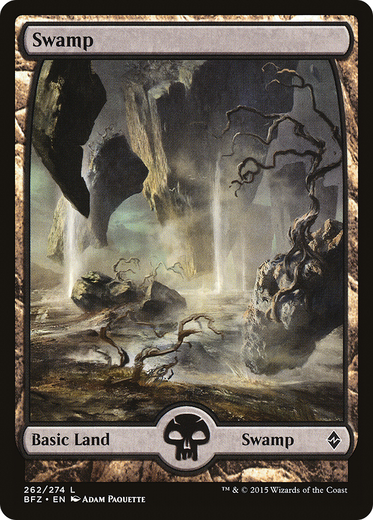 Swamp – Full Art (262) - Battle for Zendikar